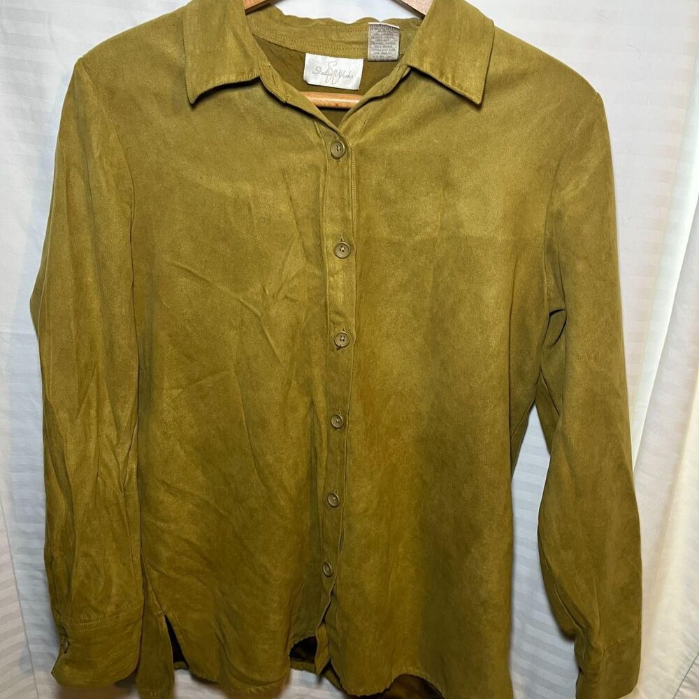 Studio Works Medium Olive Green Blouse